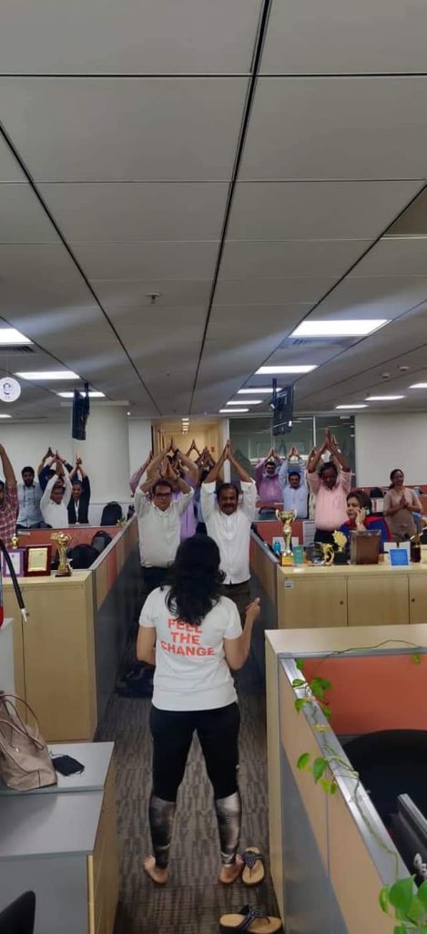 corporate yoga programs by shwet yoga classes in thane