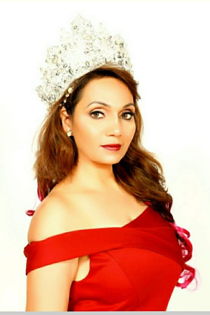 Crowned Mrs. Tiara India Queen