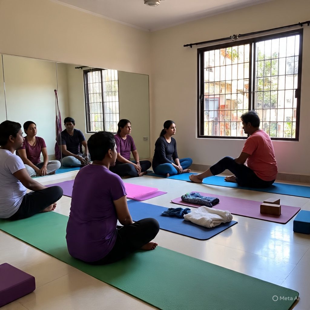 yoga teachers training at shwet yoga classes in thane west